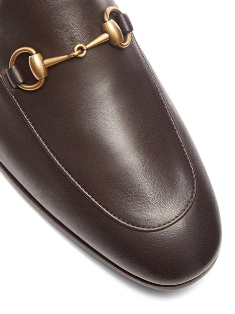 mens gucci loafers brown|gucci brixton loafer men.